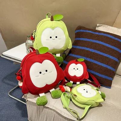 Apple Style Women's Shoulder Bag Travel Backpack New Canvas