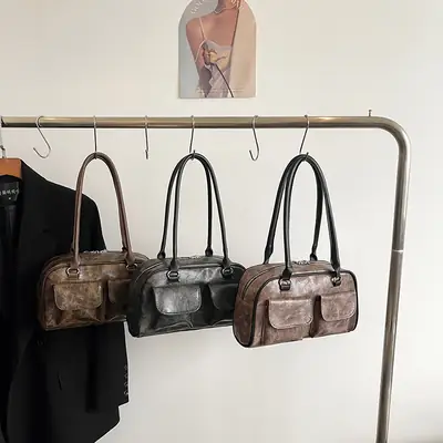 Large Capacity Cross-border Leather Shoulder Bag