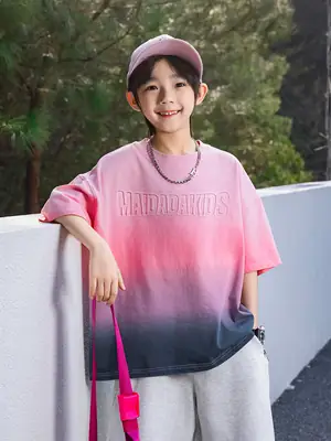 Panda Yuanyuan 2025 Kids Pure Cotton Tie-dye T-shirt