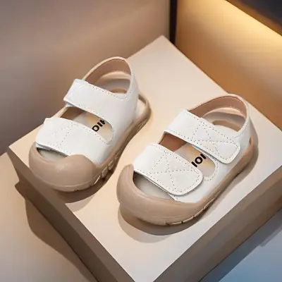 Anti-collision Baby Shoes Simple Baby Girl Toe Sandals Toddler Shoes Baby Soft Sole Summer All-match in stock Wholesale