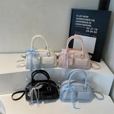Women's Vintage Crossbody & Shoulder Bags with Bow Accents