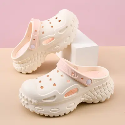 Women's White EVA Beach Sandals Thick Sole