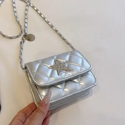 Silver Star Crossbody Bag for Women