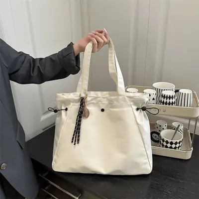 Women's Large Capacity Crossbody Bag Cream 2025