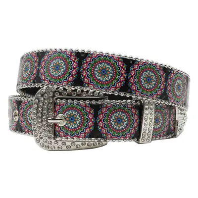 Rhinestone Mandala Belt for Women Retro Fashion