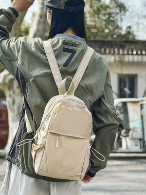 Men's Nylon Travel Backpack with 777 Design