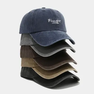 Gray Friendship Lasting Embroidered Cap for Women