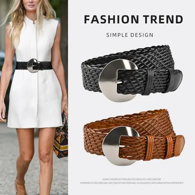 Ethnic Style Vintage Woven Belt for Women