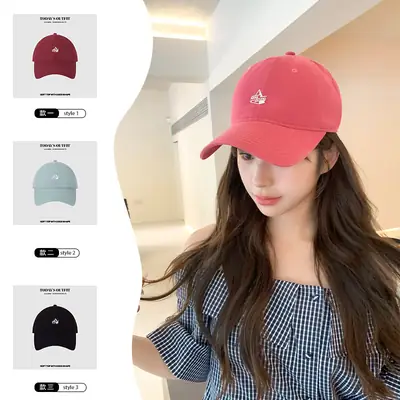 Pink Baseball Cap with Logo for Women Spring Autumn Wear