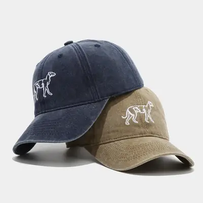 Women's Navy Blue Embroidered Baseball Cap
