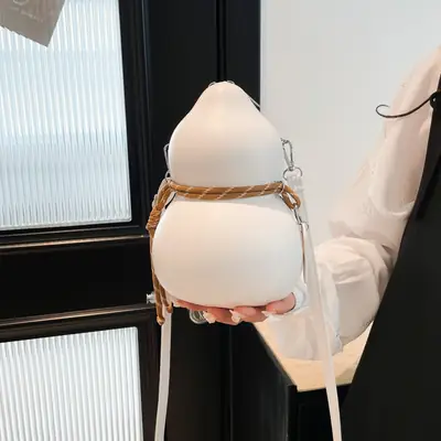 Women's Cute Gourd Crossbody Bag with Adjustable Strap