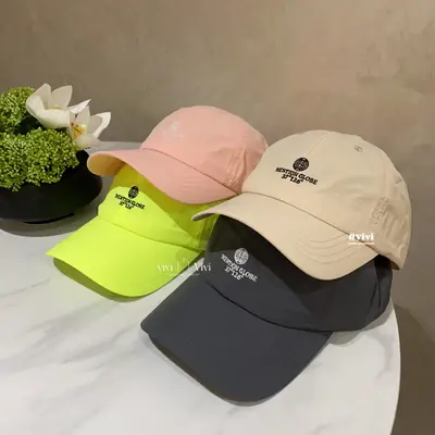 Blue Letter Embroidered Duck Tongue Hat for Men Women