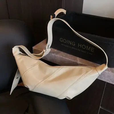 Women's Creamy Lazy Style Shoulder Crossbody Bag 2025