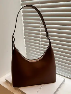 Brown Leather Shoulder Bag for Women 2025 New Trend