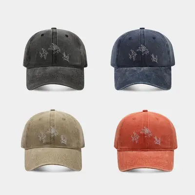 Vintage Water Wash Baseball Cap for Women & Men