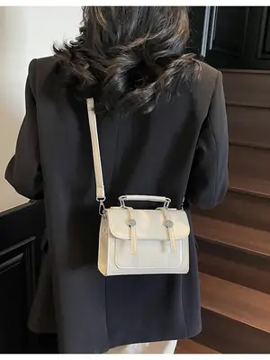 White Square Crossbody Bag for Women 2026 Spring