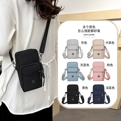 Crossbody Bag Women Pure Color Nylon 2025