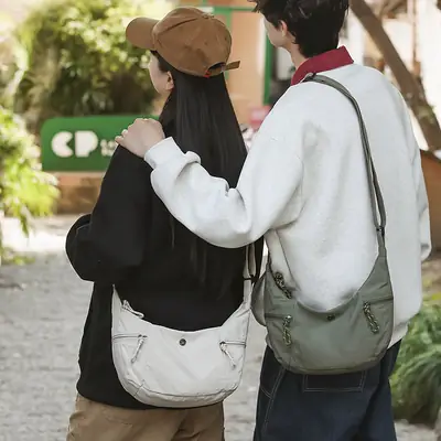 Women Waterproof Crossbody Bag Large Capacity Couple Shoulder Bag