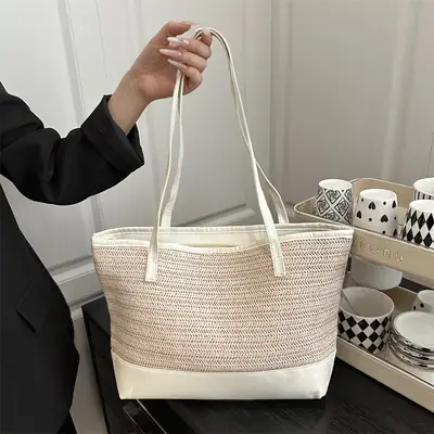 Casual Straw Woven Large Bag for Women