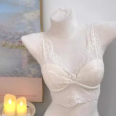 Lace V-Neck Underwear Set Women's French Style