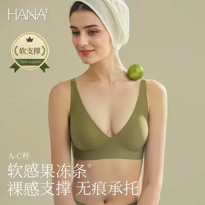 Seamless Jelly Strip Bra, Thin Style, Small Chest Gathering, Invisible Fit, Women's Wireless Bra, Summer Bra