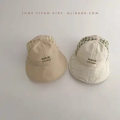 2 Pcs Plaid Mesh Sun Hats for Kids 2025