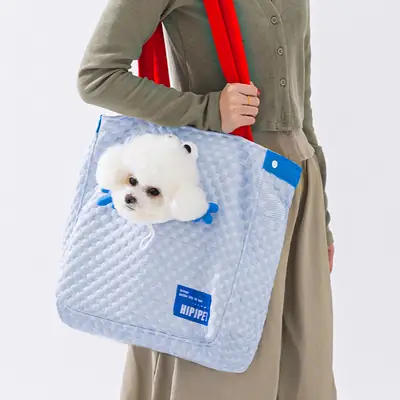 New Cool Ice Doudou Dog Outgoing Bag Teddy Bixiong Small Dog Kitten Portable Shoulder Cat Bag Pet Bag Pets and Gardening