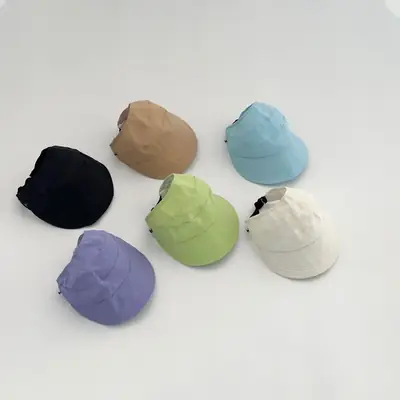 Kids Green Mesh Open Top Cycling Hat