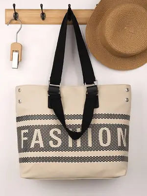 2025 Spring Tote Bag Large Capacity Casual Vacation Shoulder Tote