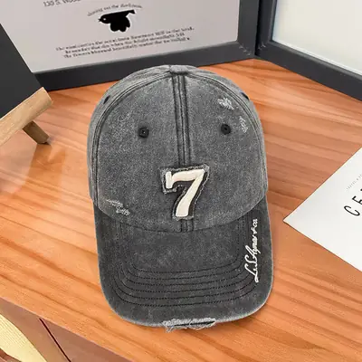 Women's 3D Digital Print Baseball Cap Grey 546cm