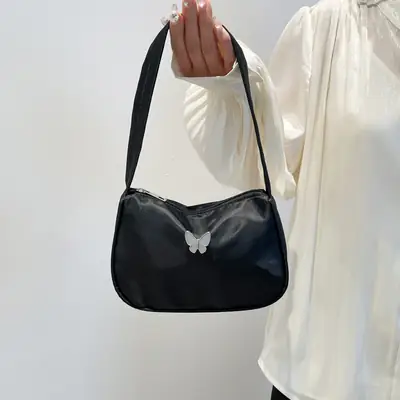 Black Butterfly Crossbody Bag for Women 2025