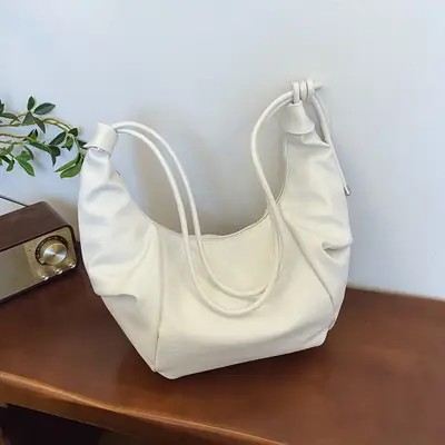 Women Vintage Brown PU Shoulder Bag