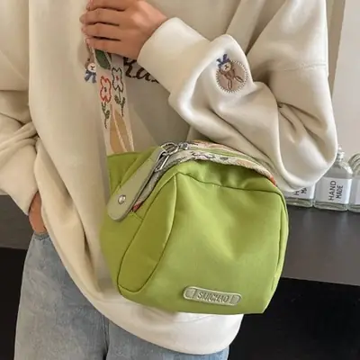 Green Waterproof Crossbody Bag for Women