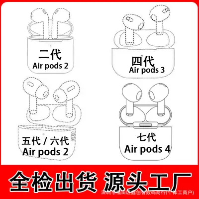 Huaqiangbei Headphones Jerry Are Suitable for Apple Headphones Tws Fifth and Sixth Generation Noise-Canceling Airpods2 Bluetooth Headphones