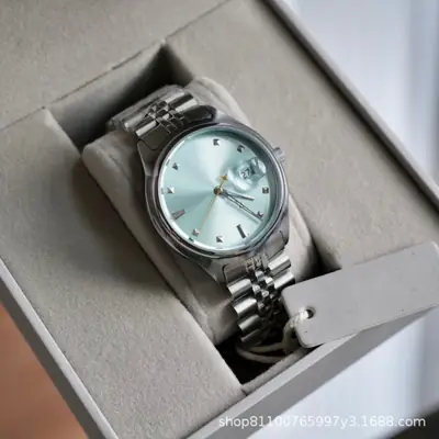 Women's Crystal Watch Set with Silver Strap & Multi Colors