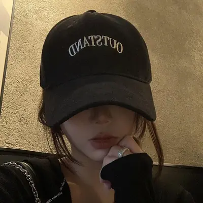 Black Women's 2024 Baseball Cap with "OUTFRED" Embroidery