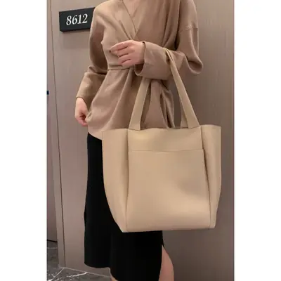 New Pu Simple Large-Capacity Tote Bag for Women