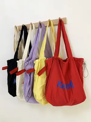 Women's Printed Nylon Shoulder Bag Large Capacity Casual All-match