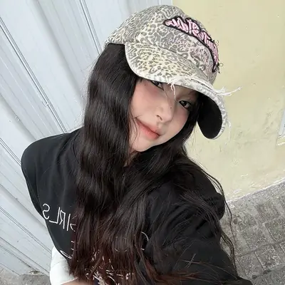 Dilraba Leopard Print Baseball Cap Women Spring Summer