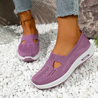 Shoes for Women Cross-Border Dropshipping New Cross-Border Foreign Trade Women's Shoes Casual Mom Shoes Socks Mesh Shoes Soft Sole Sports Shoes for Women