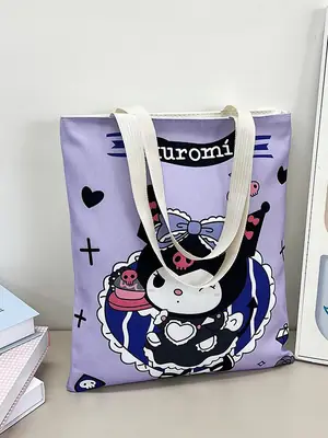 Cute Cartoon Women's Purple Shoulder Bag