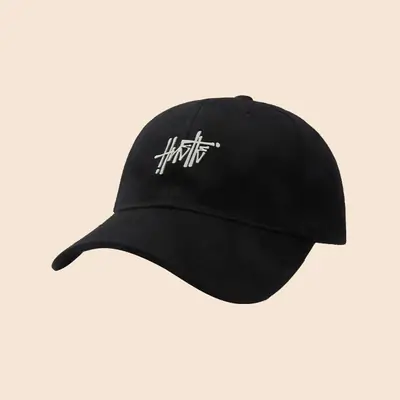 Men's Light Green Korean Style Baseball Cap with Embroidery