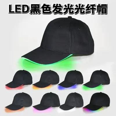 Black LED Light Baseball Cap for Men