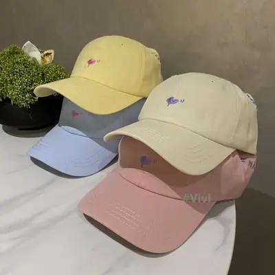 2025 New High Ponytail Embroidered Cap Women's Sweet Face Hat