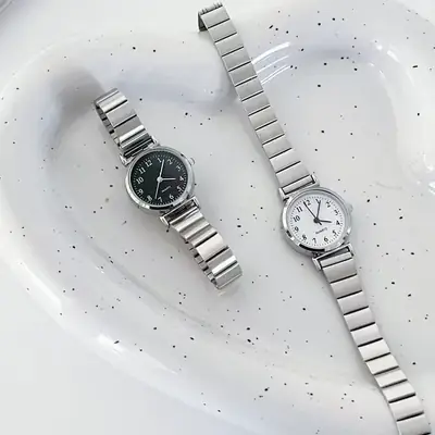 Cross-border Hot Sale New Style silver Elegant Bamboo Chain Watch Women High School Students Simple Fashion Light Luxury Small Dial