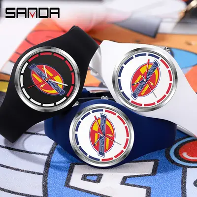 Sanda Women's Mint Quartz Watch Waterproof Electronic Band