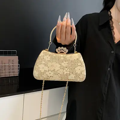 Crown Crossbody Bag for Women Elegant White 2025