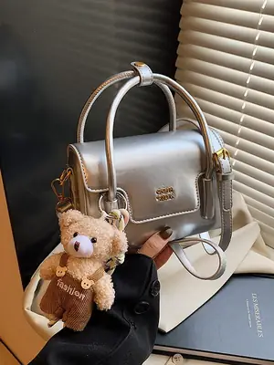 Silver Square Shoulder Bag 2026 Spring Summer New Fashion