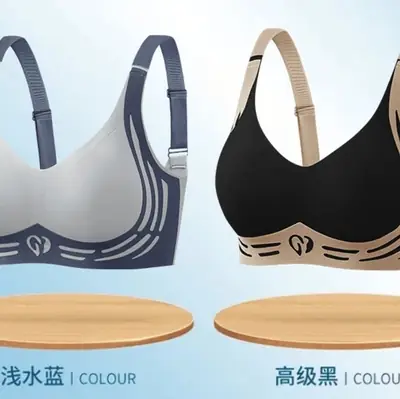 Cross-Border Large Size Seamless Push-Up Bra for Women