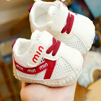 Baby Shoes Soft Sole Non-slip Summer Single Mesh Sandals Beginner Baby Shoes 0-1 Year Old Toddler Shoes Breathable
